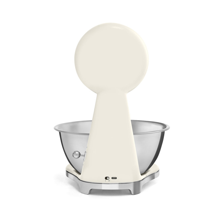 Balance de cuisine SMEG Crème Brillant Esthétique Années 50 KSF01CRWW  | Ménachoc