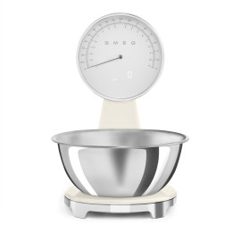 Balance de cuisine SMEG Crème Brillant Esthétique Années 50 KSF01CRWW  | Ménachoc