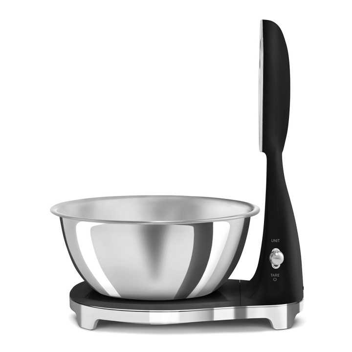 Balance de cuisine SMEG Noir Brillant Esthétique Années 50 KSF01BLWW | Ménachoc