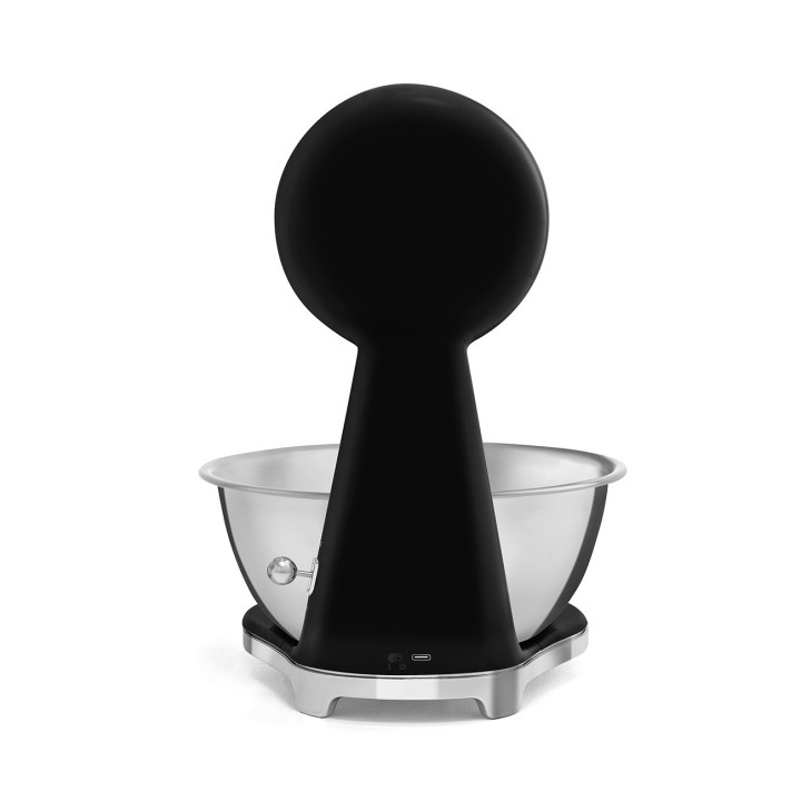 Balance de cuisine SMEG Noir Brillant Esthétique Années 50 KSF01BLWW | Ménachoc