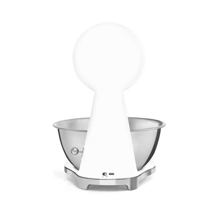 Balance de cuisine SMEG Blanc Brillant Esthétique Années 50 KSF01WHWW | Ménachoc