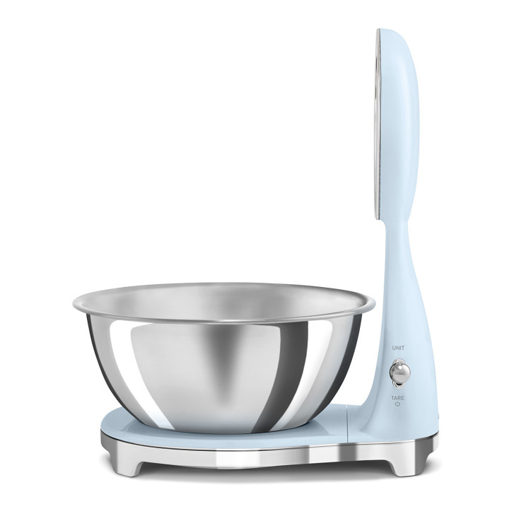 Balance de cuisine SMEG Bleu Azur Brillant Esthétique Années 50 KSF01PBWW  | Ménachoc