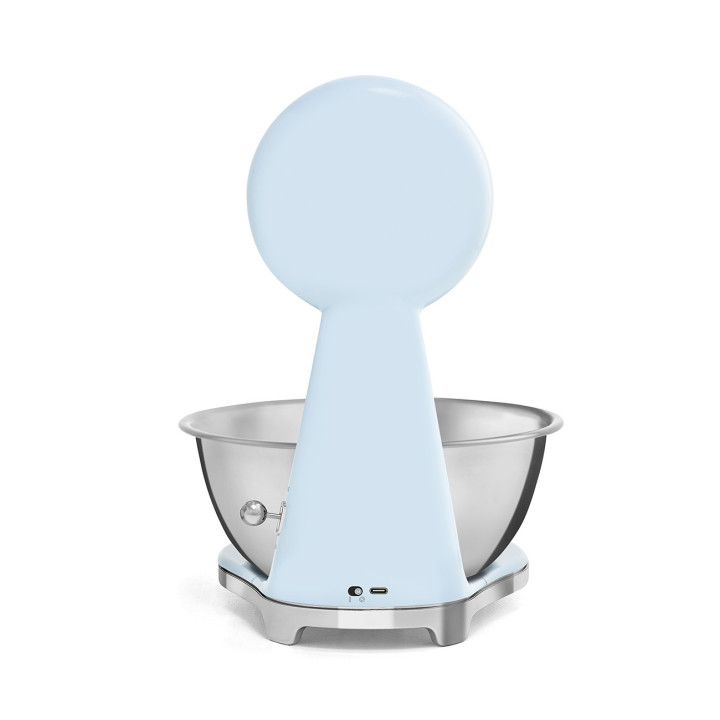 Balance de cuisine SMEG Bleu Azur Brillant Esthétique Années 50 KSF01PBWW  | Ménachoc