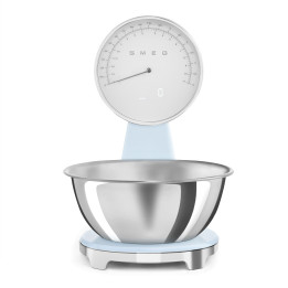 Balance de cuisine SMEG Bleu Azur Brillant Esthétique Années 50 KSF01PBWW  | Ménachoc