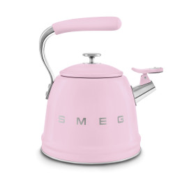 Bouilloire sifflante SMEG Rose WKF01PK – Design délicat et performant | Ménachoc