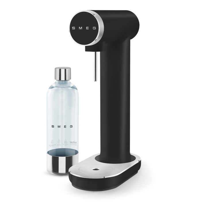 Machine à eau gazeuse et soda SMEG SKC01BLM -  Noir mat 1L | Ménachoc