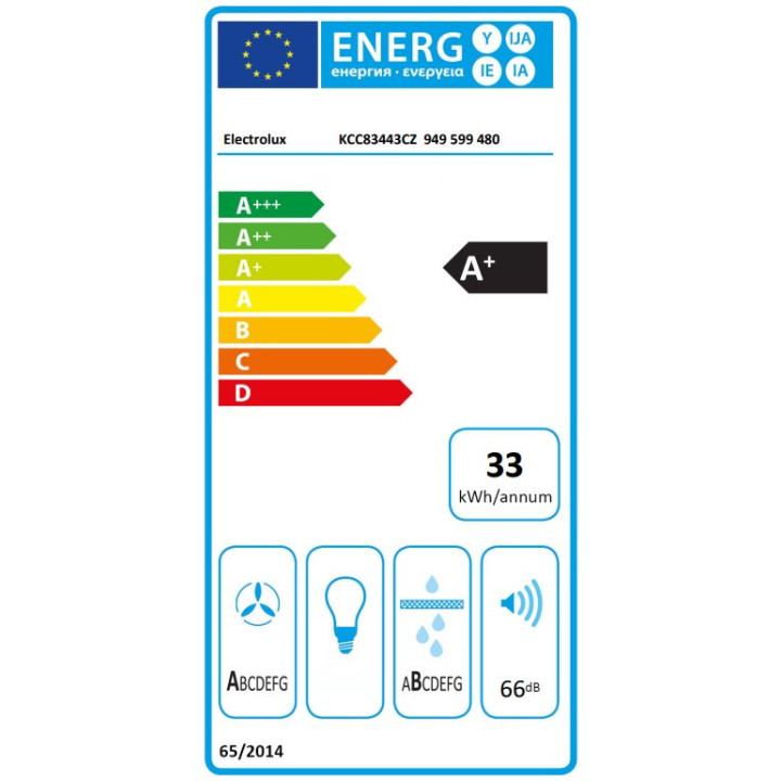 Plaque induction aspirante SaphirMatt Anti-rayures ELECTROLUX KCC83443CZ - 80 cm | Ménachoc