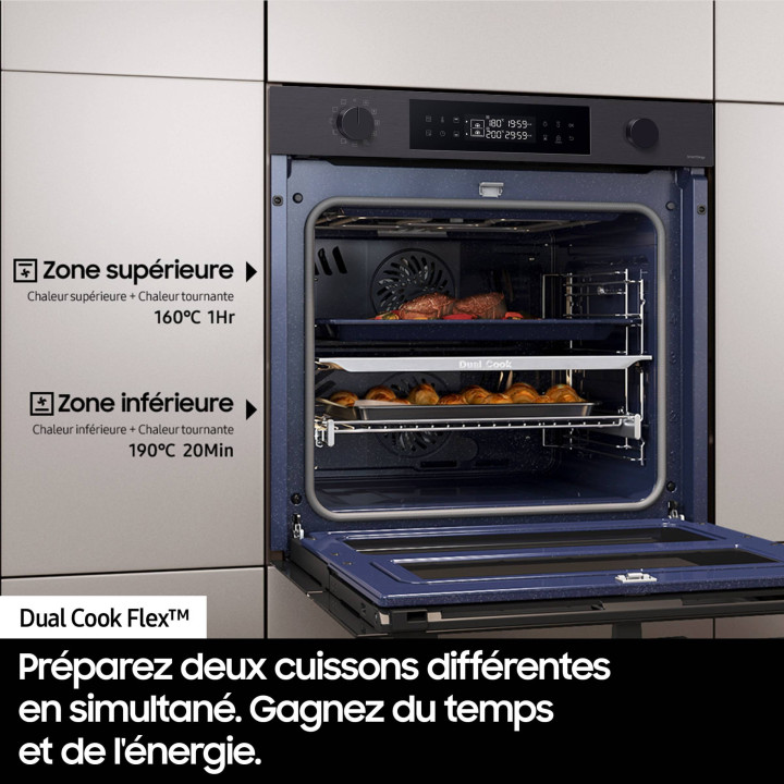 Four Bespoke AI™ Série 6 Dual Cook Flex™ SAMSUNG NV7B6799AAK - 76L | Ménachoc