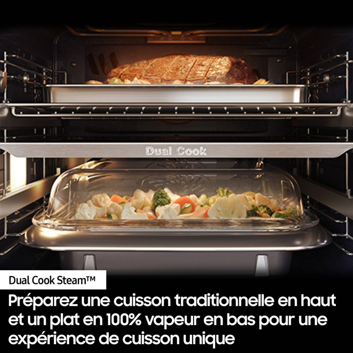 Four Bespoke AI™ Série 6 Dual Cook Flex™ SAMSUNG NV7B6799AAK - 76L | Ménachoc