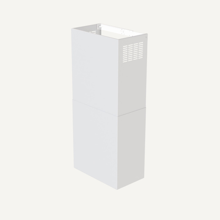Extension de cheminée FALMEC (partie haute + partie basse) 78cm en inox blanc