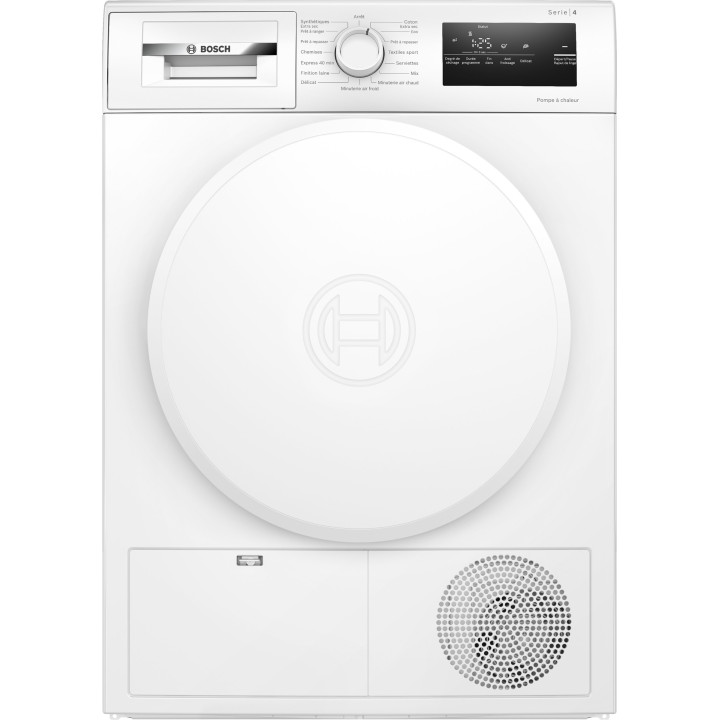 Sèche linge pompe à chaleur BOSCH Série 4 WTH8300DFR - 8kg