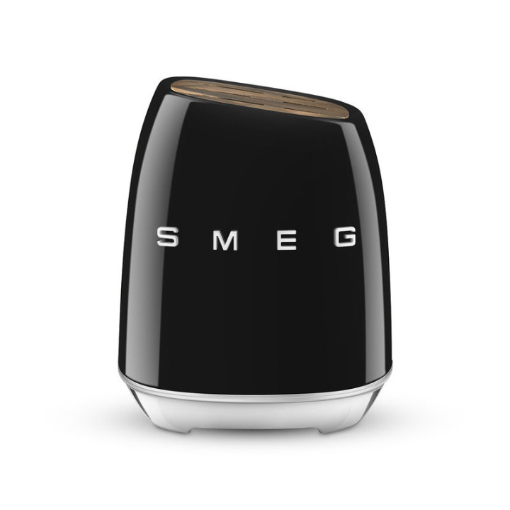 Bloc de Couteaux SMEG KBSF02BL Noir – Design Années 50 – Ménachoc