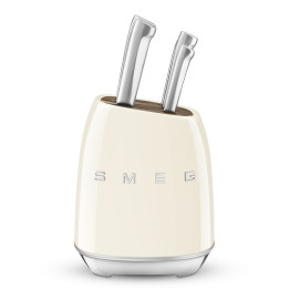 Bloc de Couteaux SMEG KBSF02CR Crème – Design Vintage – Ménachoc