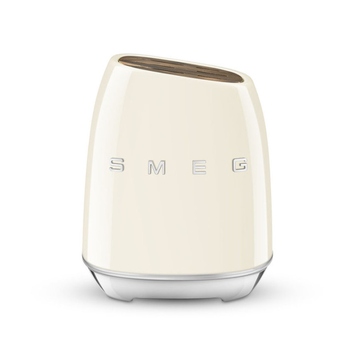 Bloc de Couteaux SMEG KBSF02CR Crème – Design Vintage – Ménachoc