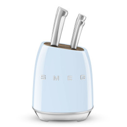 Bloc de Couteaux SMEG KBSF02PB Bleu Pastel – Style Années 50 – Ménachoc