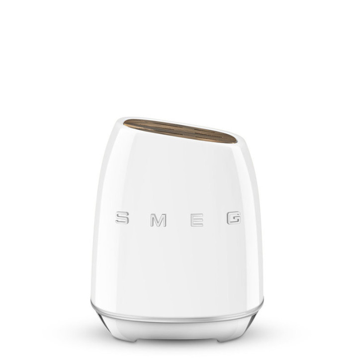 Bloc de Couteaux SMEG KBSF02WH Blanc – Design Années 50 – Ménachoc