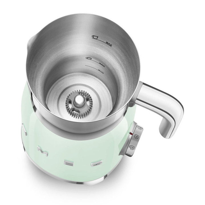 Chocolatière SMEG Vert d’eau MFF11PGEU – Multifonction & Mousseur | Ménachoc
