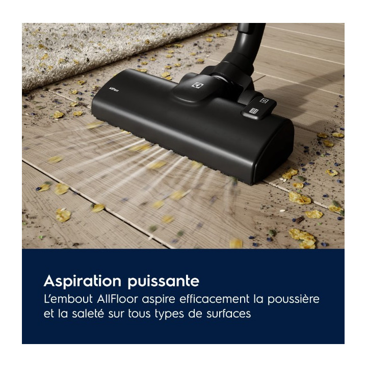 Aspirateur traîneau avec sac Electrolux 500 EB51C2DB - Bleu Denim | Ménachoc