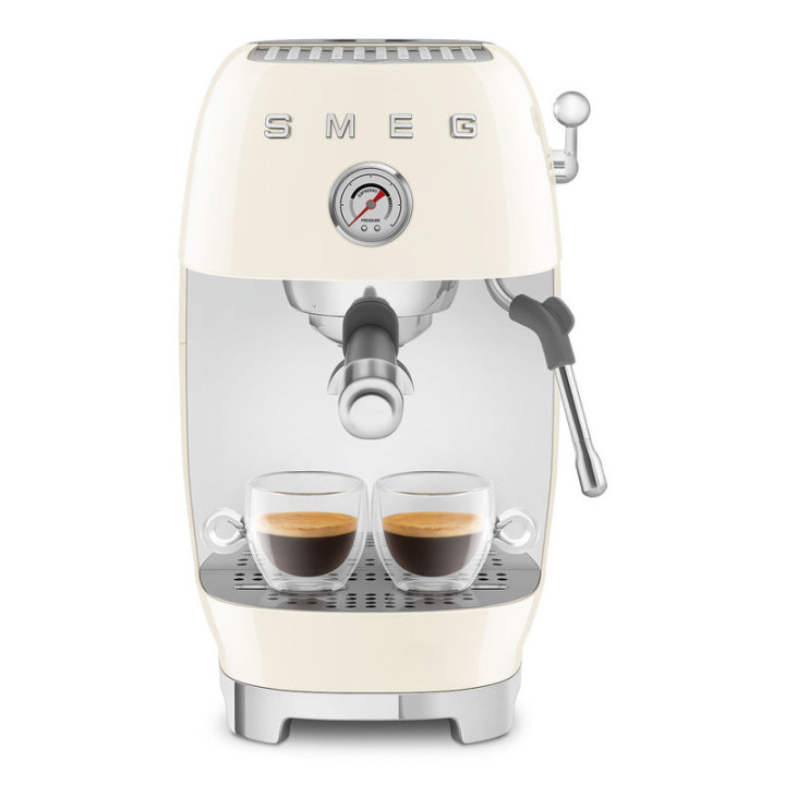 Machine à café SMEG Crème ECF03CREU – Expresso & Cold Brew | Ménachoc