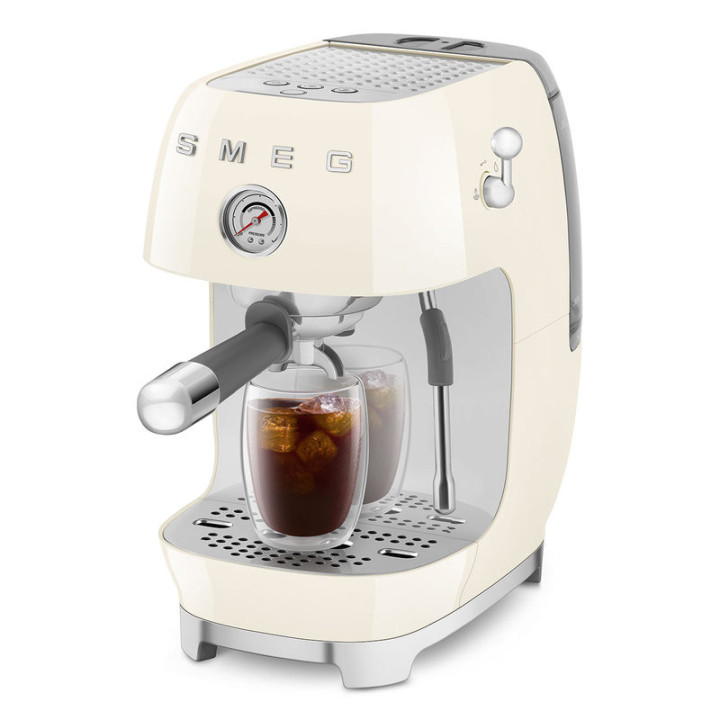 Machine à café SMEG Crème ECF03CREU – Expresso & Cold Brew | Ménachoc