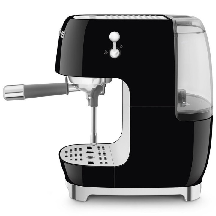 Machine à café SMEG Noir ECF03BLEU – Design Années 50 | Ménachoc