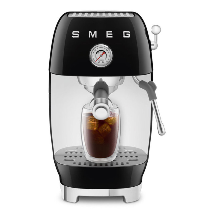 Machine à café SMEG Noir ECF03BLEU – Design Années 50 | Ménachoc