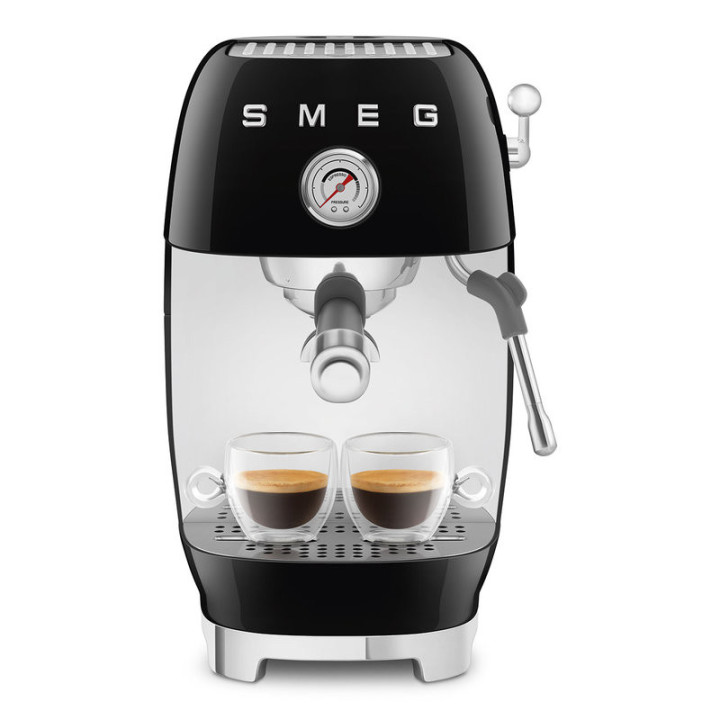 Machine à café SMEG Noir ECF03BLEU – Design Années 50 | Ménachoc