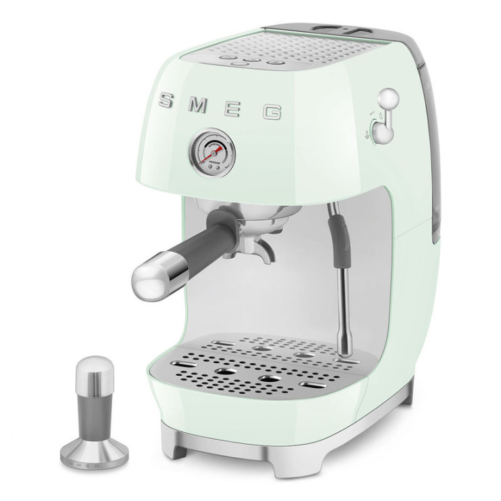 Machine à café SMEG Vert d’eau ECF03PGEU – Expresso & Cold Brew | Ménachoc