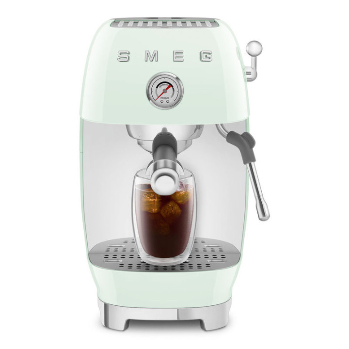 Machine à café SMEG Vert d’eau ECF03PGEU – Expresso & Cold Brew | Ménachoc