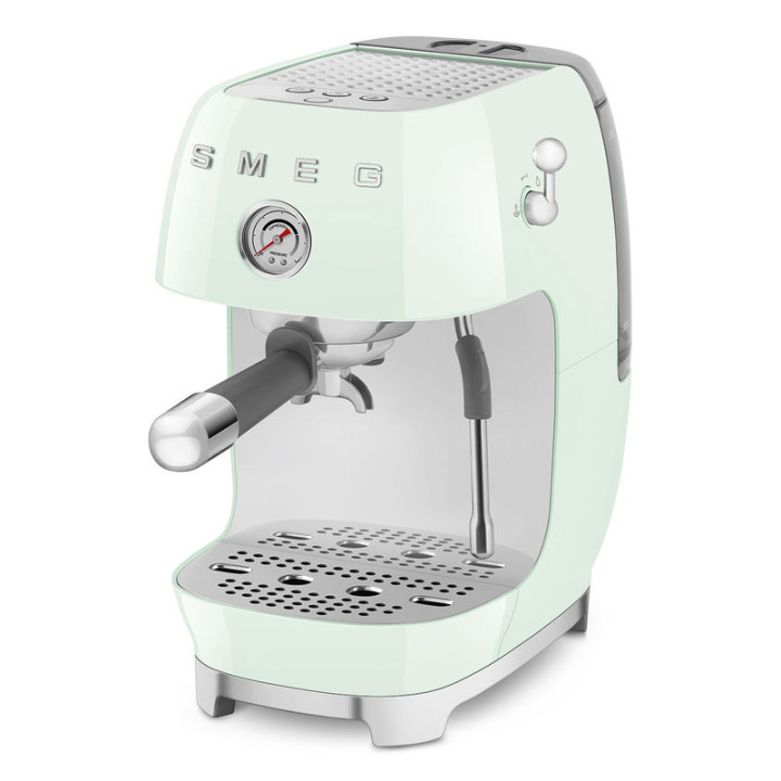 Machine à café SMEG Vert d’eau ECF03PGEU – Expresso & Cold Brew | Ménachoc