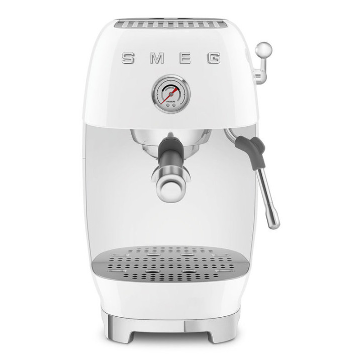Machine à café SMEG Blanc ECF03WHEU – Élégance & Cold Brew | Ménachoc