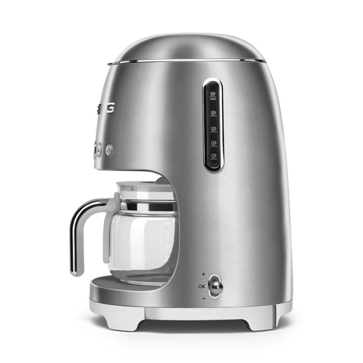 Machine à café filtre SMEG DCF02SSEU Inox - Design rétro et fonctionnalités modernes