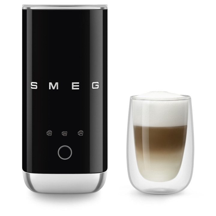 Emulsionneur de lait SMEG MFF02BLEU Noir rétro - Style années 50