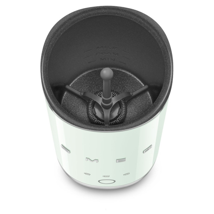 Emulsionneur de lait SMEG MFF02PGEU Vert d'eau - Design rétro et mousse parfaite