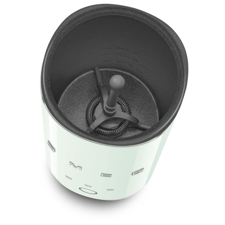 Emulsionneur de lait SMEG MFF02PGEU Vert d'eau - Design rétro et mousse parfaite