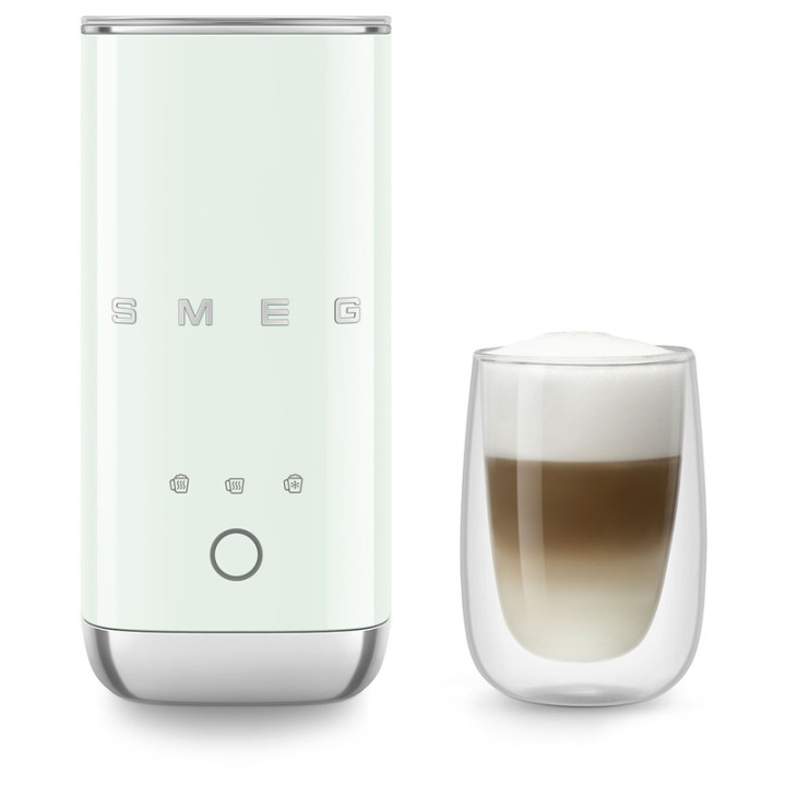 Emulsionneur de lait SMEG MFF02PGEU Vert d'eau - Design rétro et mousse parfaite