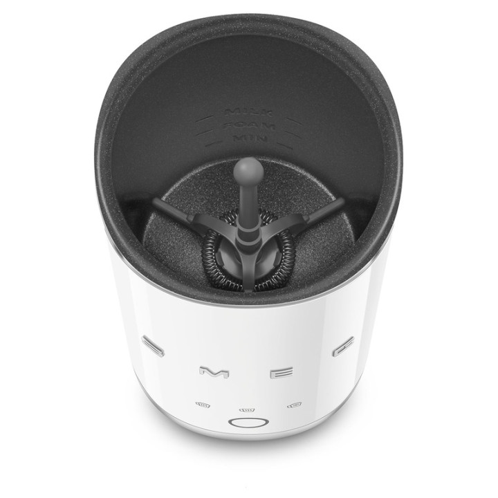 Emulsionneur de lait SMEG MFF02WHEU Blanc - Design rétro années 50