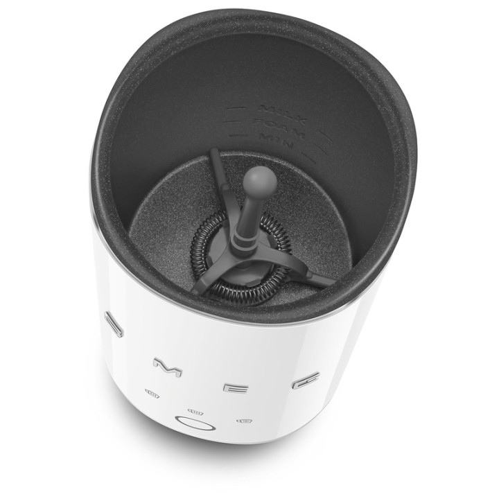 Emulsionneur de lait SMEG MFF02WHEU Blanc - Design rétro années 50