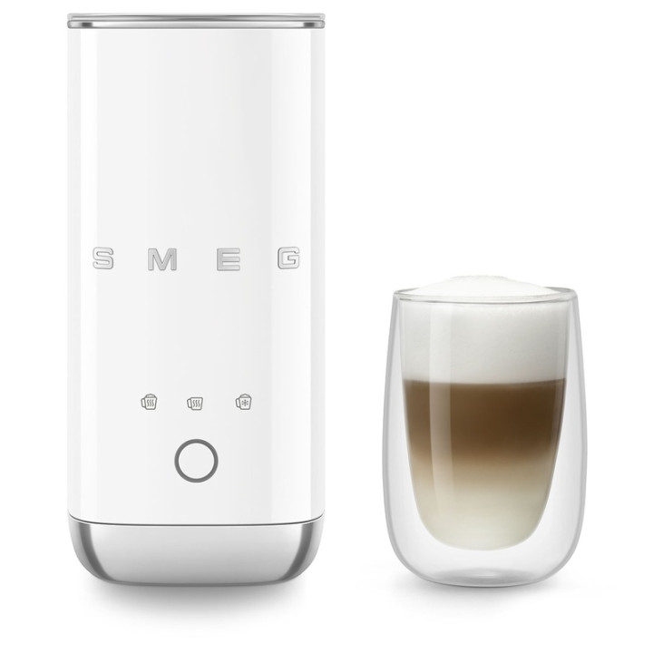 Emulsionneur de lait SMEG MFF02WHEU Blanc - Design rétro années 50
