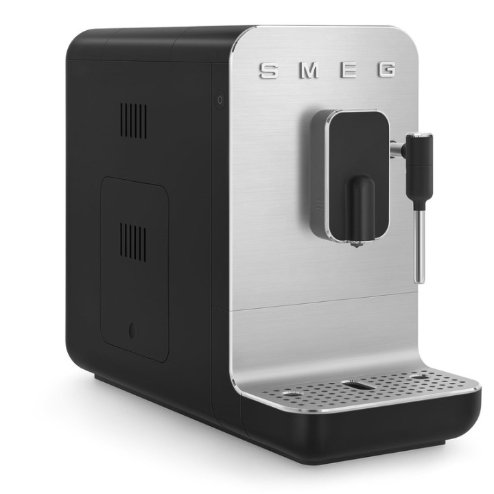 Machine à café automatique SMEG BCC12BLMEU Noir Mat - Broyeur intégré et Design élégant