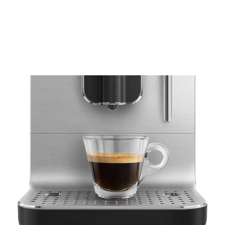 Machine à café automatique SMEG BCC12BLMEU Noir Mat - Broyeur intégré et Design élégant