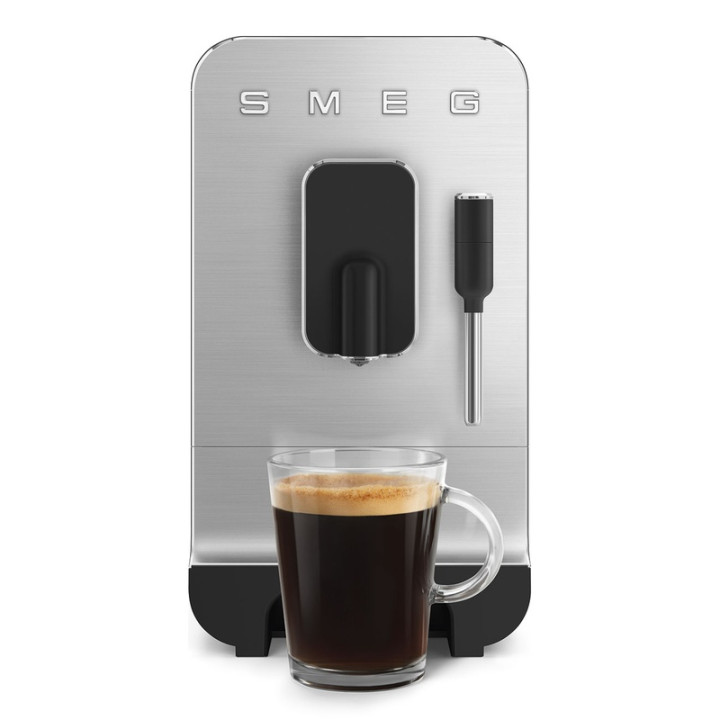 Machine à café automatique SMEG BCC12BLMEU Noir Mat - Broyeur intégré et Design élégant