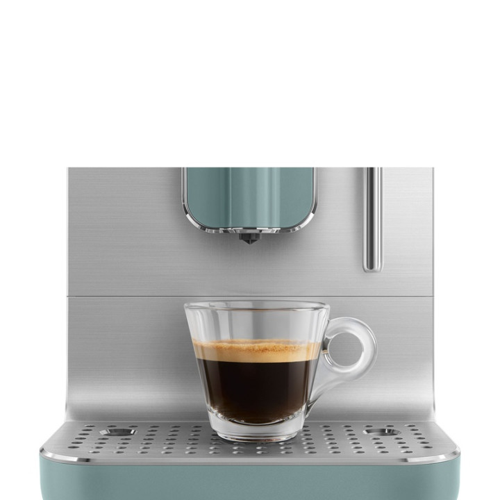 Machine à café automatique SMEG BCC12EGMEU Vert Émeraude Mat - Design compact et élégant