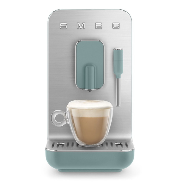 Machine à café automatique SMEG BCC12EGMEU Vert Émeraude Mat - Design compact et élégant