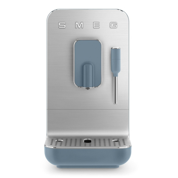 Machine à Café Automatique SMEG BCC12SBMEU Bleu Orage Mat - Expresso Parfait à Chaque Tasse