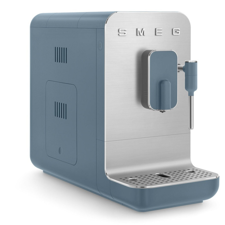 Machine à Café Automatique SMEG BCC12SBMEU Bleu Orage Mat - Expresso Parfait à Chaque Tasse
