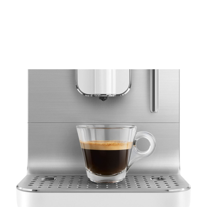 Machine à café automatique SMEG BCC12WHMEU Blanc Mat avec broyeur intégré