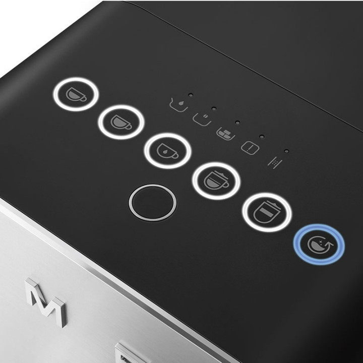 Machine à café automatique SMEG BCC13BLMEU Noir Mat avec Broyeur Intégré
