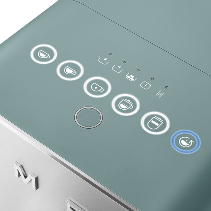 Machine à café automatique SMEG BCC13EGMEU Vert Émeraude Mat avec broyeur intégré