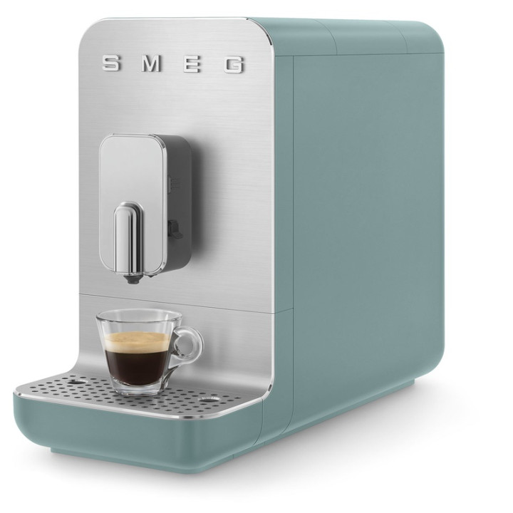 Machine à café automatique SMEG BCC13EGMEU Vert Émeraude Mat avec broyeur intégré